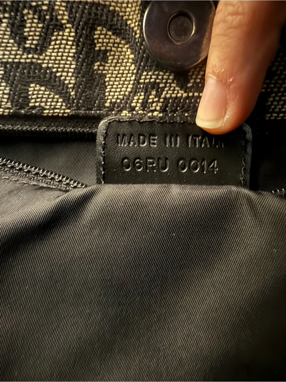 Christian Dior Black/Grey Diorissimo Canvas Vertical Tote Bag - Picture 13 of 16